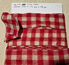 Buffalo Plaid Red White Wired Ribbon 7 Pieces 1.5 Yards Each x 2.5" Wide