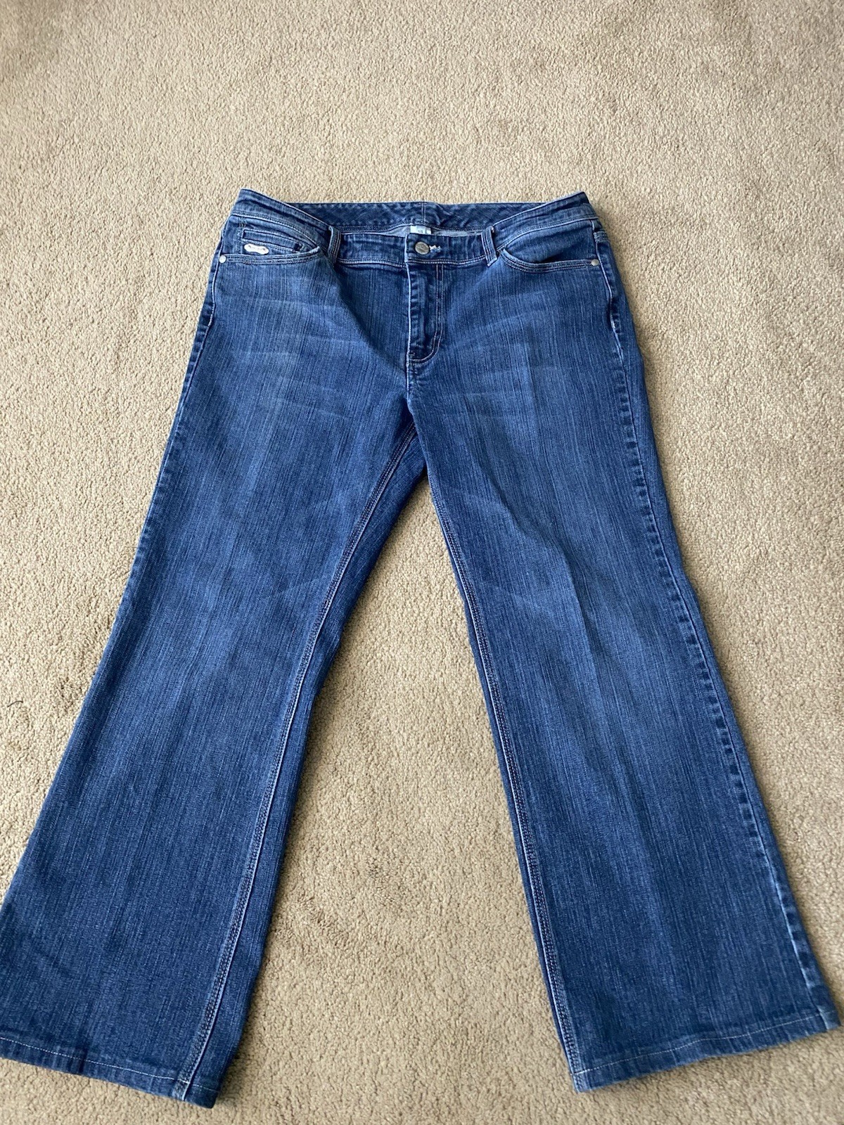 White House Black Market Bootcut Blue Denim Jeans Medium Wash 100% Cotton 12S
