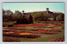 Hershey PA-Pennsylvania, Hershey Rose Gardens, Tulip Gardens, Vintage Postcard