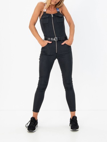 Diesel D-Ottie-Ne 069HZ Damen Overall XS Schwarz Reißverschluss