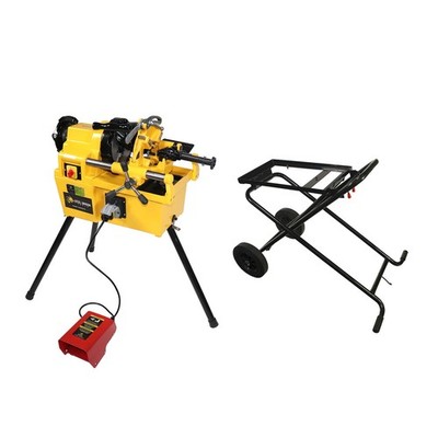 Steel Dragon Tools  7090 2'' Pipe Threading Machine with Cart and Foot Pedal