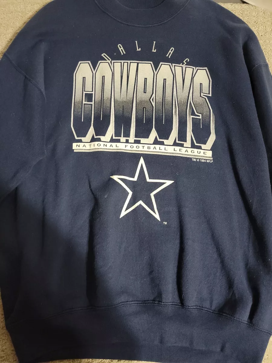 Vtg 1994 Fan Sportswear Mens Dallas Cowboys Sweatshirt Blue XL USA Made NFL  FS!