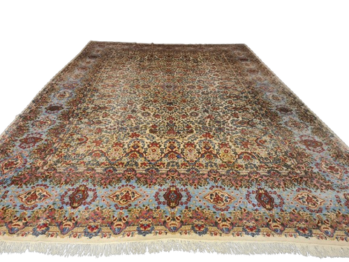Perserteppich Orientteppich Handgeknüpfter Palast Tepich Kirman 445x315cm - Bild 2 von 19