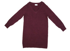 Old Navy SoSoft Knitted Mini Sweater Dress Long Sleeve V Neck Purple Womens S