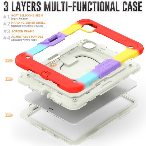 Para Apple iPad Pro M4/Air M3 11/13 en 2025 Niños Eva Rotación Anillo Soporte Estuche - Imagen 56 de 110