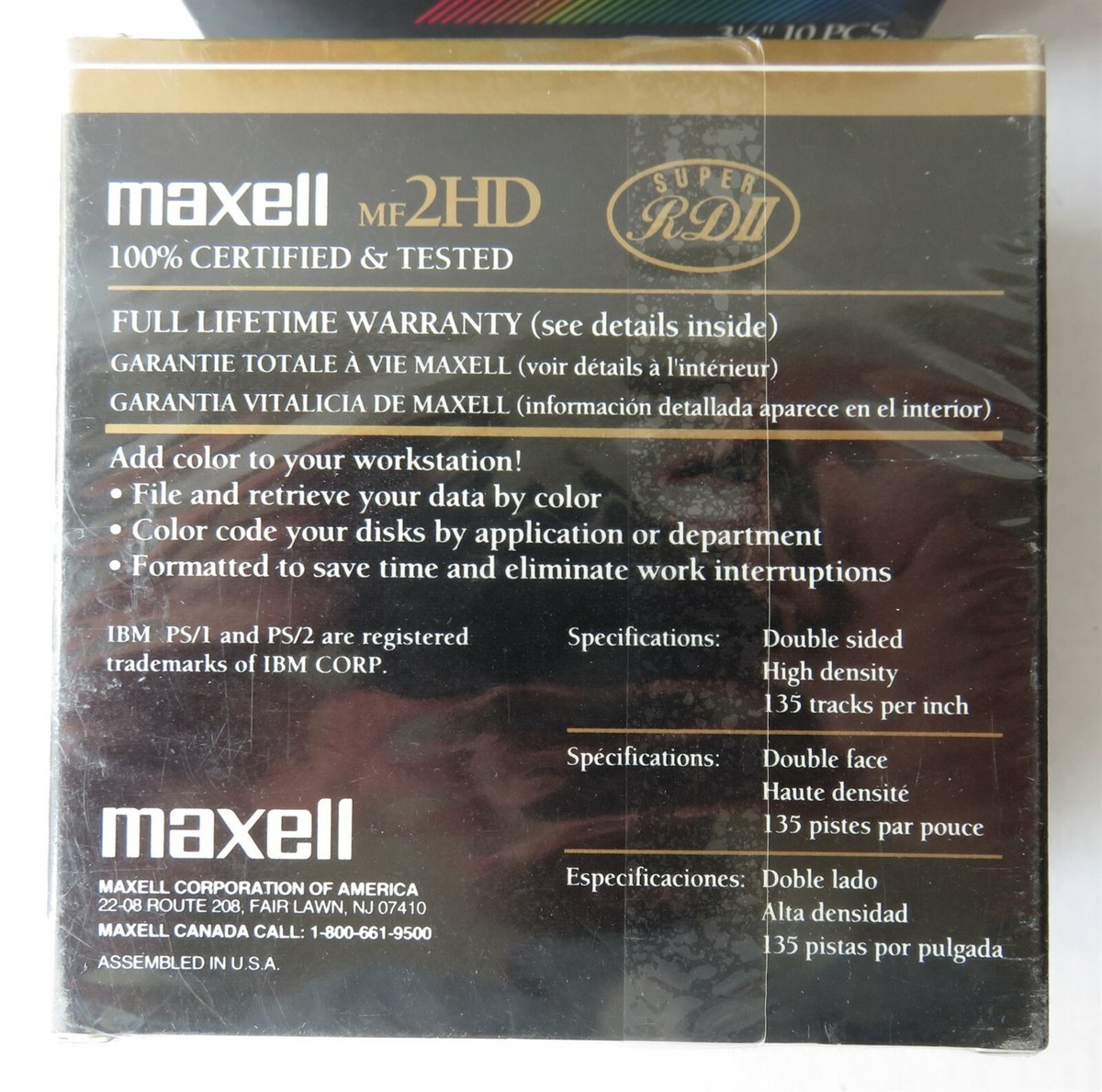 マクセル(maxell)✖️2 VINTAGE 3.5 INCH MAXELL MF2HD HIGH DENSITY FLOPPY DISKS