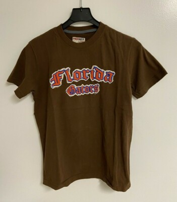 Florida Gators Pressbox Antique Frayed Brown Vintage Men's Shirt 2XL
