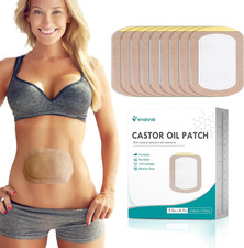 20Pcs Castor Oil Pack Wrap, Organic Cotton Castor Oil Pack, Disposable Castor Oi