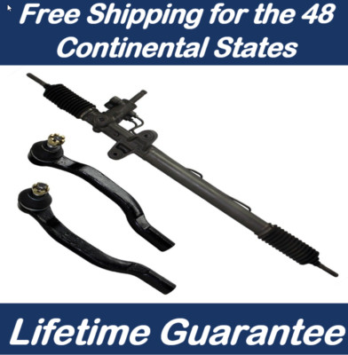  21+2  Steering Rack  Pinion + 2  Outer Tie Rod Ends for 4CYL Honda Accord 