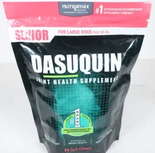 DASUQUIN Senior 84 Soft Chews for Large Dogs Joint Health Supplement 01/2028