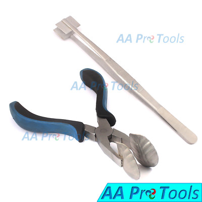 Masher Pliers Tweezers And Leaf Mashing Pliers for Glass Work Brand New
