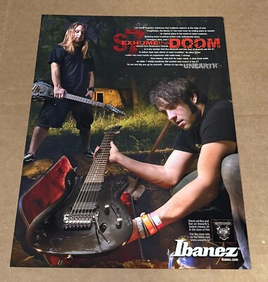Ibanez Guitars - Buz McGrath & Ken Susi of Unearth - 2008 Print Advertisement