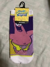 Nickelodeon Sponge Bob Square Pants Patrick Star No-Show Socks 1 Pair NEW
