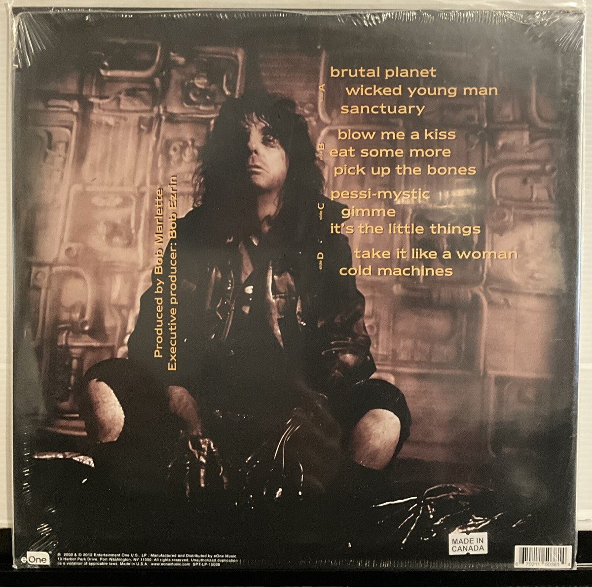 米、加2LP Alice Cooper Brutal Planet　(Brutal Brown Vinyl)(180g) SPTLP15038 EONE MUSIC 未開封 /00520 Alice Cooper - Brutal Planet LP 2022 eOne Music SPT-LP-15038