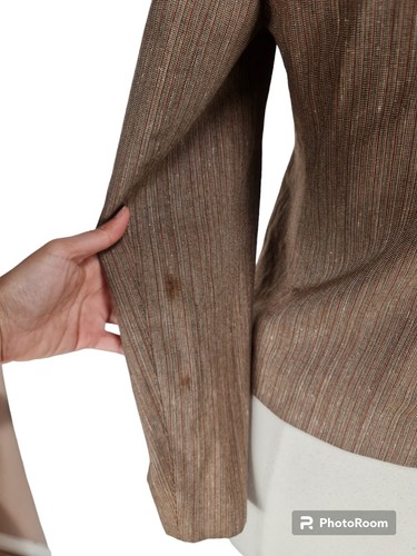 bagatelle Womens Skirt Suit Size XS Brown Button Up Top Mini Skirt Vantage 264P - Picture 6 of 10