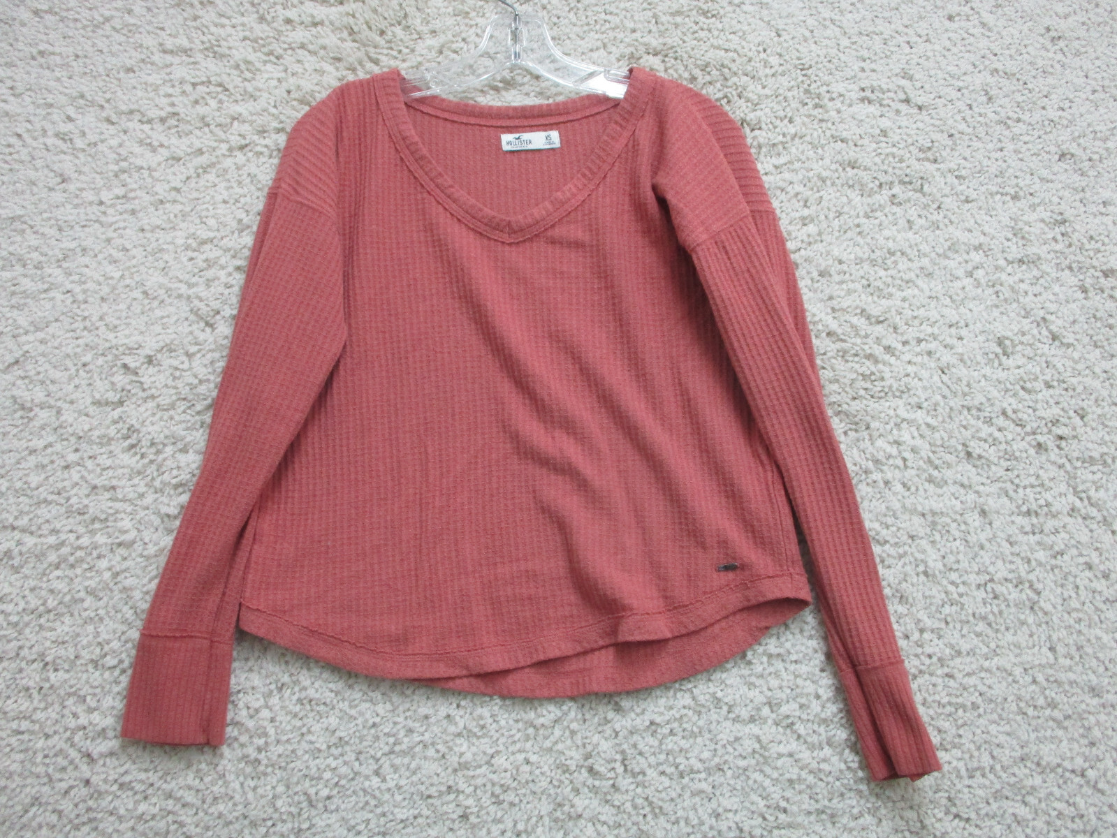 Hollister Sweater Extra Small Adult Pink Pullover Stretch Modern Fit Womens XS