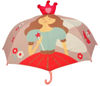 Pop Up Princess Umbrella Character Child Kid Size 36 Inch Size Rain Girls Fun 