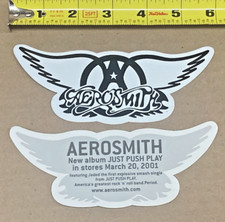 Official Licensed Aerosmith 6" Wide Vinyl Decal Sticker - Just Push Play  2001