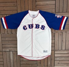 Chicago Cubs Carlos Zambrano Vintage White Baseball Jersey Size Large