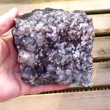 Purple Grey Fluorite Siderite Boltsburn Mine Weardale UK Mineral Specimen 11cm