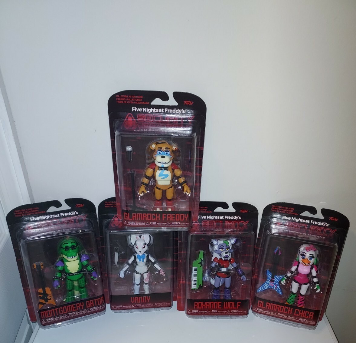 Five Nights at Freddy's Security Breach Complete Set of 5 Action