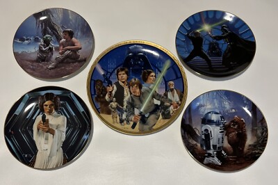 Hamilton Collection Star Wars Original Trilogy Collector's Plates, Set Of 5