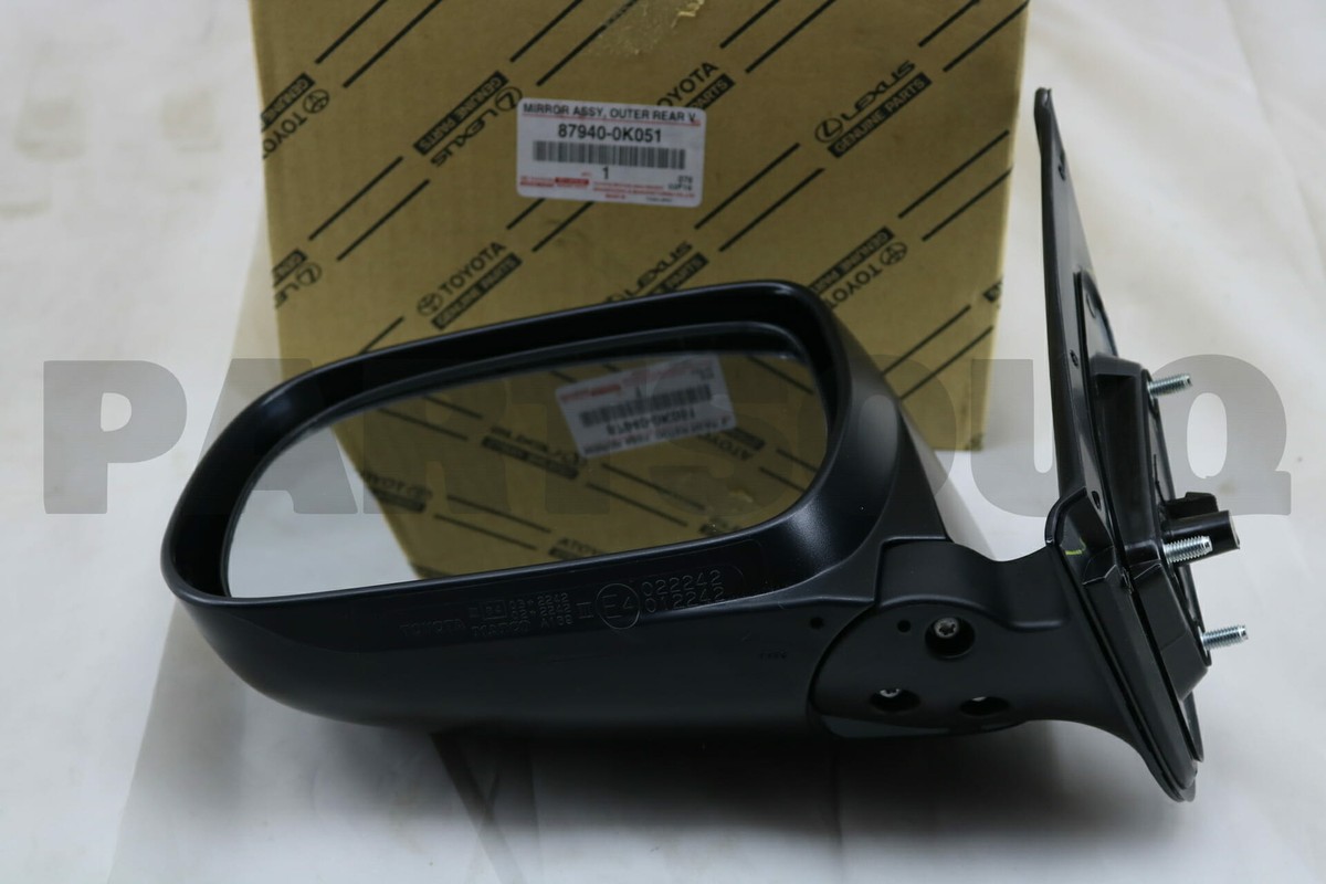 879400K051 Genuine Toyota MIRROR ASSY, OUTER REAR VIEW, LH 87940