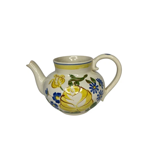 Red Wing Pottery Pitcher Hand Painted Floral Design Creamer Small Vase