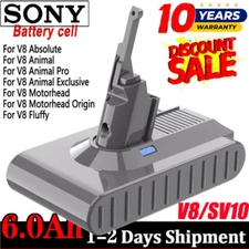 For Dyson V8 Absolute Animal SV10 Fluffy Cleaner Vacuum 6000MAH Battery