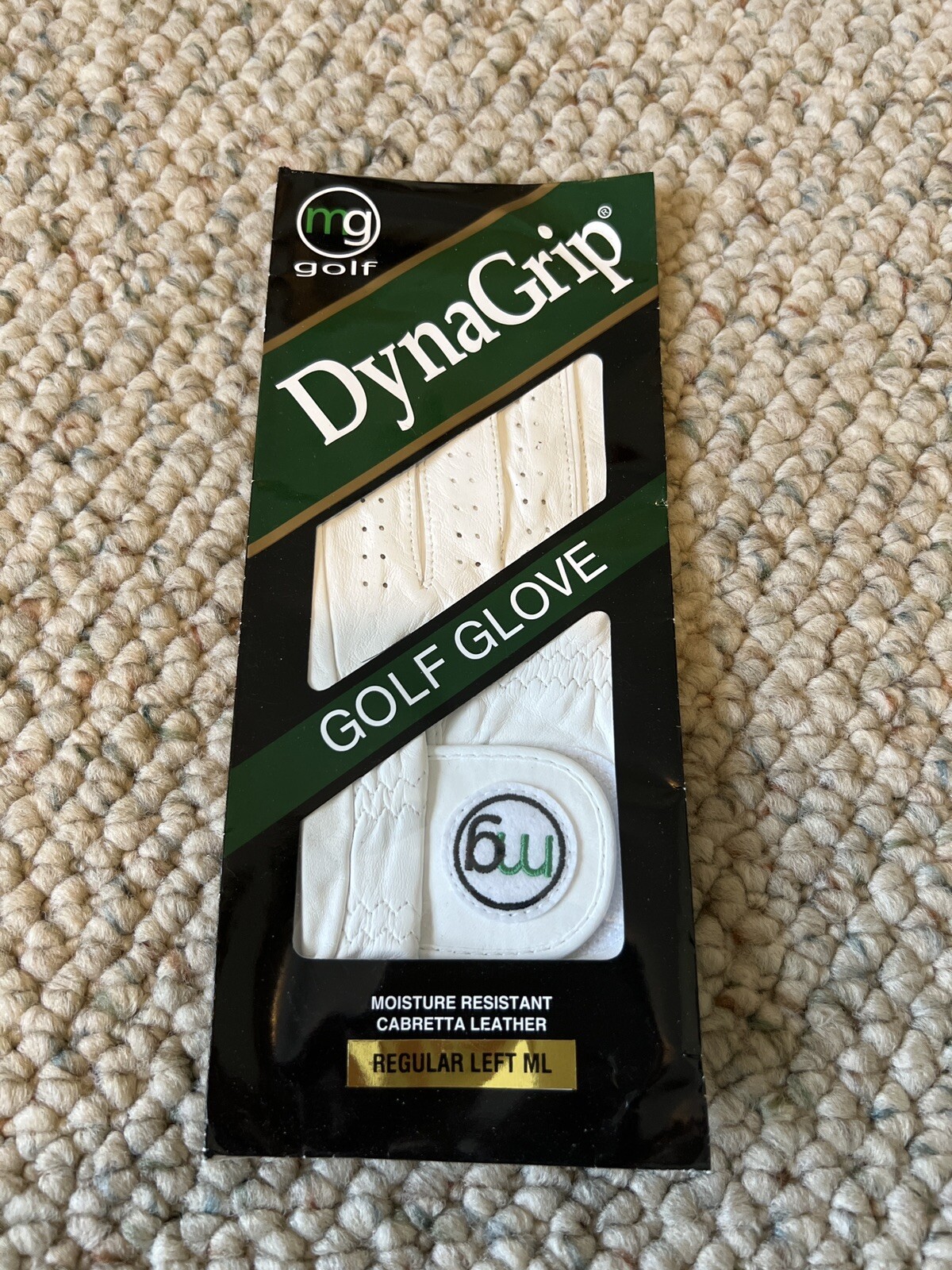 MG Golf DynaGrip AllCabretta Leather Golf Glove (Men's) Regular Left