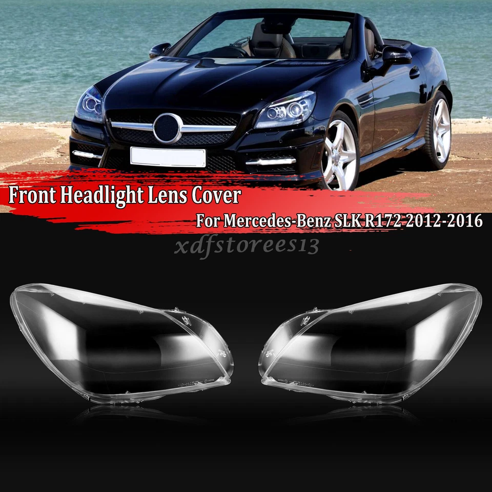 Cubierta de faro izquierdo y derecho para Mercedes-Benz SLK R172 2012-2016 Foto 2 de 4