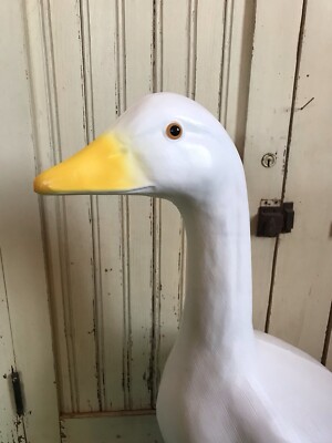 Blow Mold Porch Goose Original EYES Union 24  Inches Tall For Dressing USA MADE