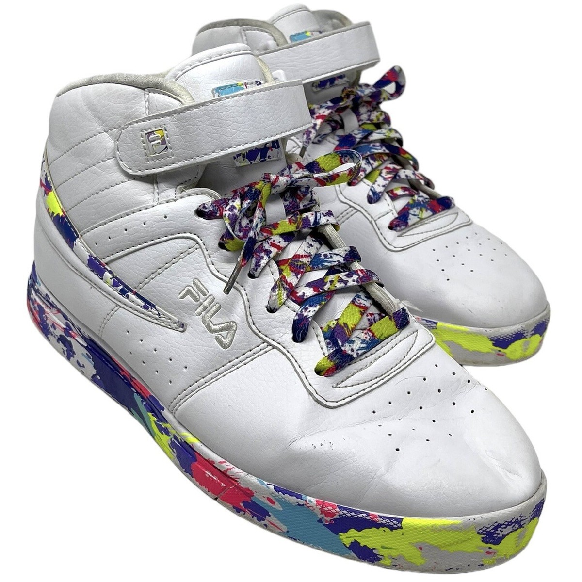 ふふふ Fila Vulc 13 Paintball Splatter High Top Sneakers Women's