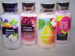 Details About 4 Bath Body Works Lotion Lavender Mad About You Thousand Wishes Pearberry