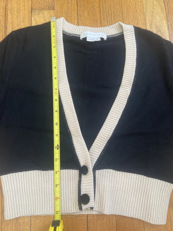 Cárdigan corto Alexander Wang M negro Foto 4 de 4