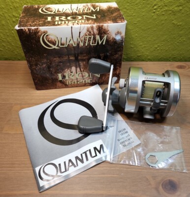 Vintage Quantum Iron IR120C Bait-Casting Fishing Reel Manual