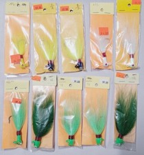 10 units - Bucktail Jigs Striper Lure 1/2oz Saltwater Fluke Lure Assortment Lot