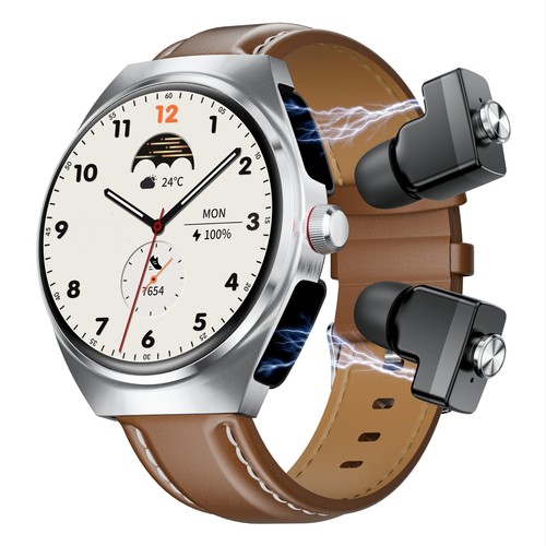 Bluetooth Headset Smart Watch Touch Screen Music Call Wristwatches for CellPhone - 第 3/18 張圖片
