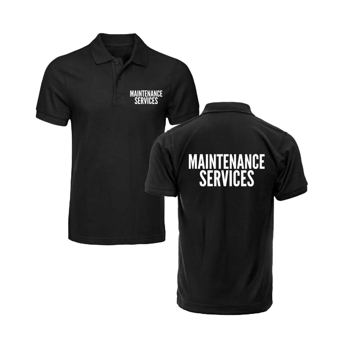 Maintenance Services Polo Shirt Uniform Workwear Industrial Office