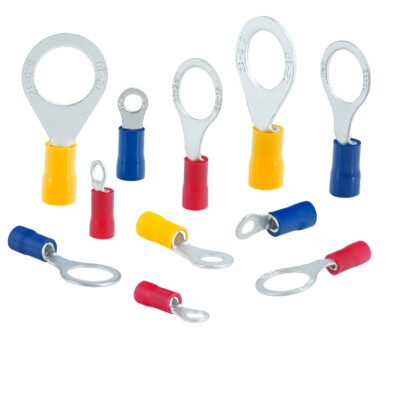 Ringkabelschuhe Ringösen Kabelverbinder PVC Ringform Kabelschuhe Stoßverbinder