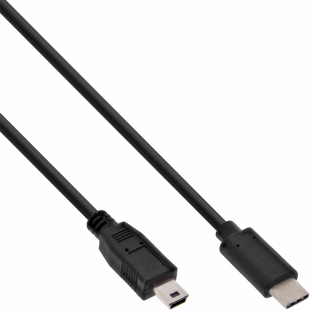 INL InLine® Cavo USB 2.0 Mini, C maschio / Mini B maschio, 5m, USB Power Delive