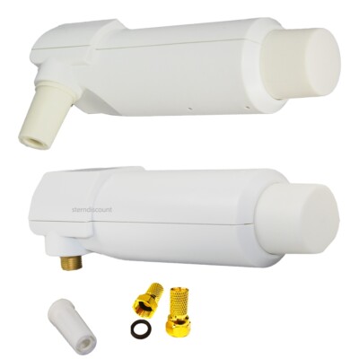 SN Rocket Single-LNB 0,1dB Multifeed LNC LMB Digital HDTV 4K 3° LMB Dünnes Weiß 