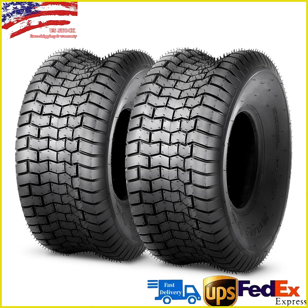 Set 2 13x5.00-6 Lawn Mower Tires 4PR 13x5x6 Garden Tractor Tubeless Replacement
