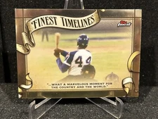 2024 Hank Aaron Topps Finest Finest Timelines Atlanta Braves #FT-1