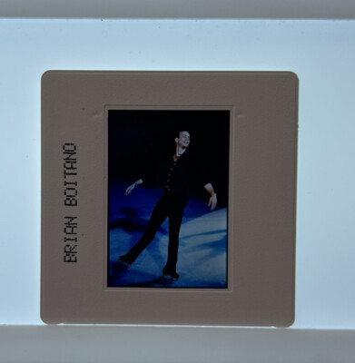 Vintage Brian Boitano Ice Skater 35 mm Slide Press Release Photo V
