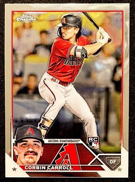 2023 Topps Chrome Corbin Carroll Rookie Card, #95  Diamondbacks