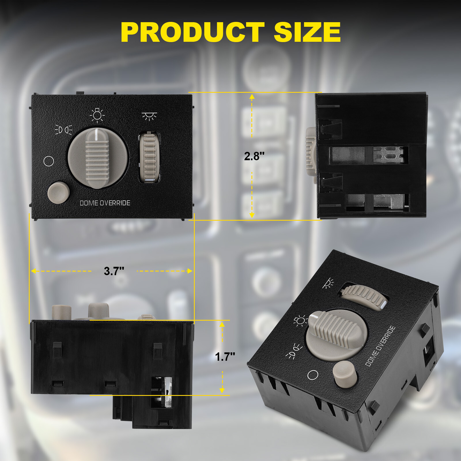 Headlight Switch Headlamp Dimmer for 1999-2002 Chevy Silverado Tahoe GMC Sierra