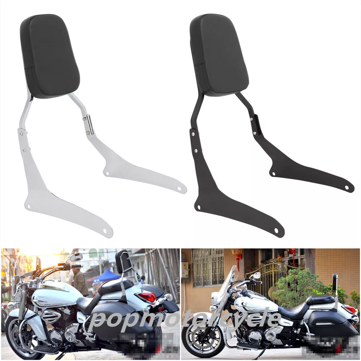 Yamaha v star 1300 passenger backrest deals
