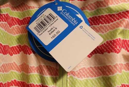 New Columbia Pixel Grabber II Wind Jacket for girls size L (14-16) - Picture 4 of 5