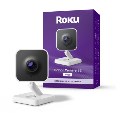 Roku Indoor Camera SE 1080p HD Wired Security Camera Wi-Fi 6 - 1 Pack